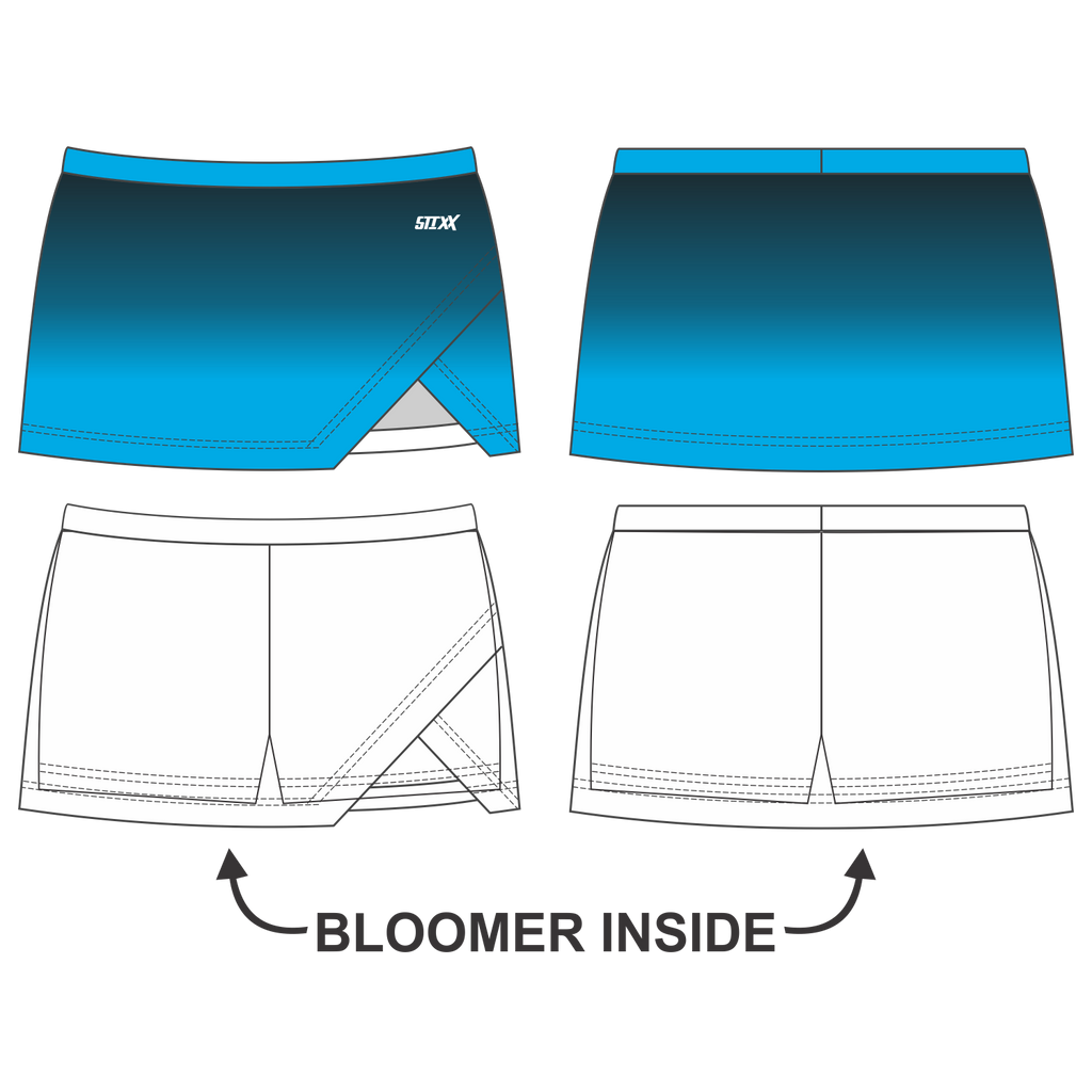 Custom Crossover Vent Cheerleading Skorts