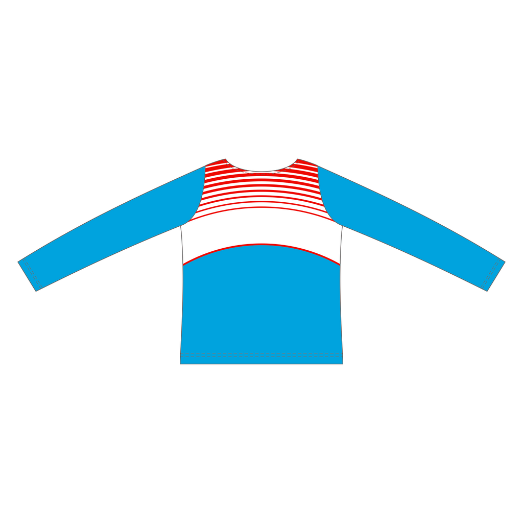 Custom Long Sleeved Crew Neck Cheerleading Shells