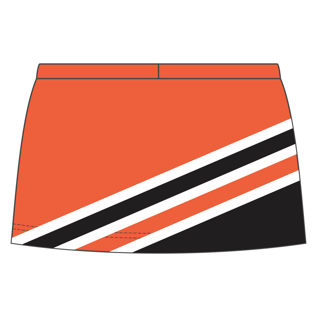 Custom Crossover Vent Cheerleading Skirts