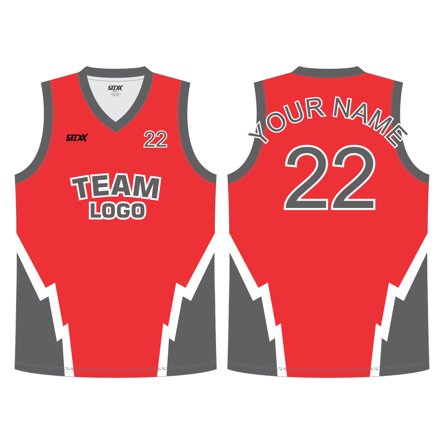 CUSTOM REVERSIBLE V-NECK BASKETBALL JERSEYS