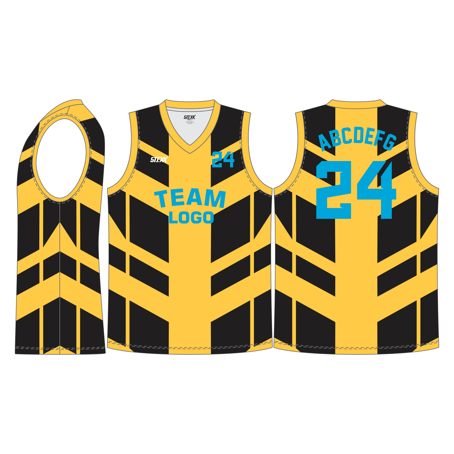 CUSTOM V-NECK BASKETBALL JERSEYS