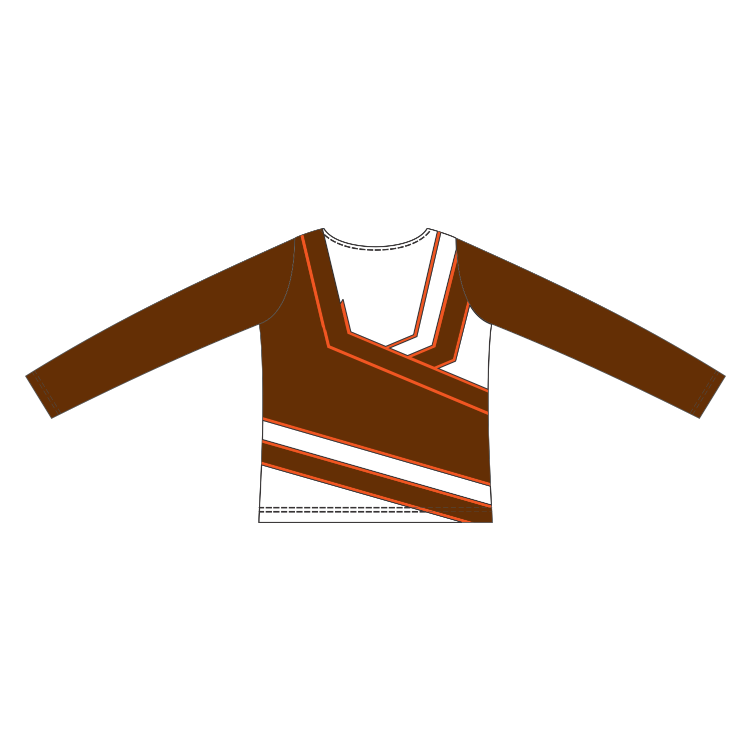 Custom Long Sleeved Crew Neck Cheerleading Shells