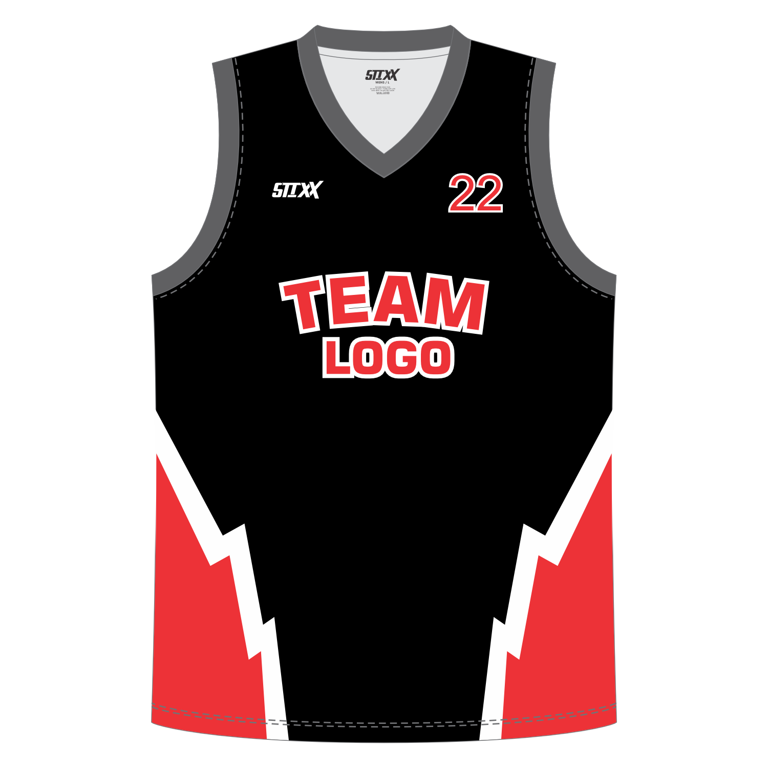 CUSTOM REVERSIBLE V-NECK BASKETBALL JERSEYS