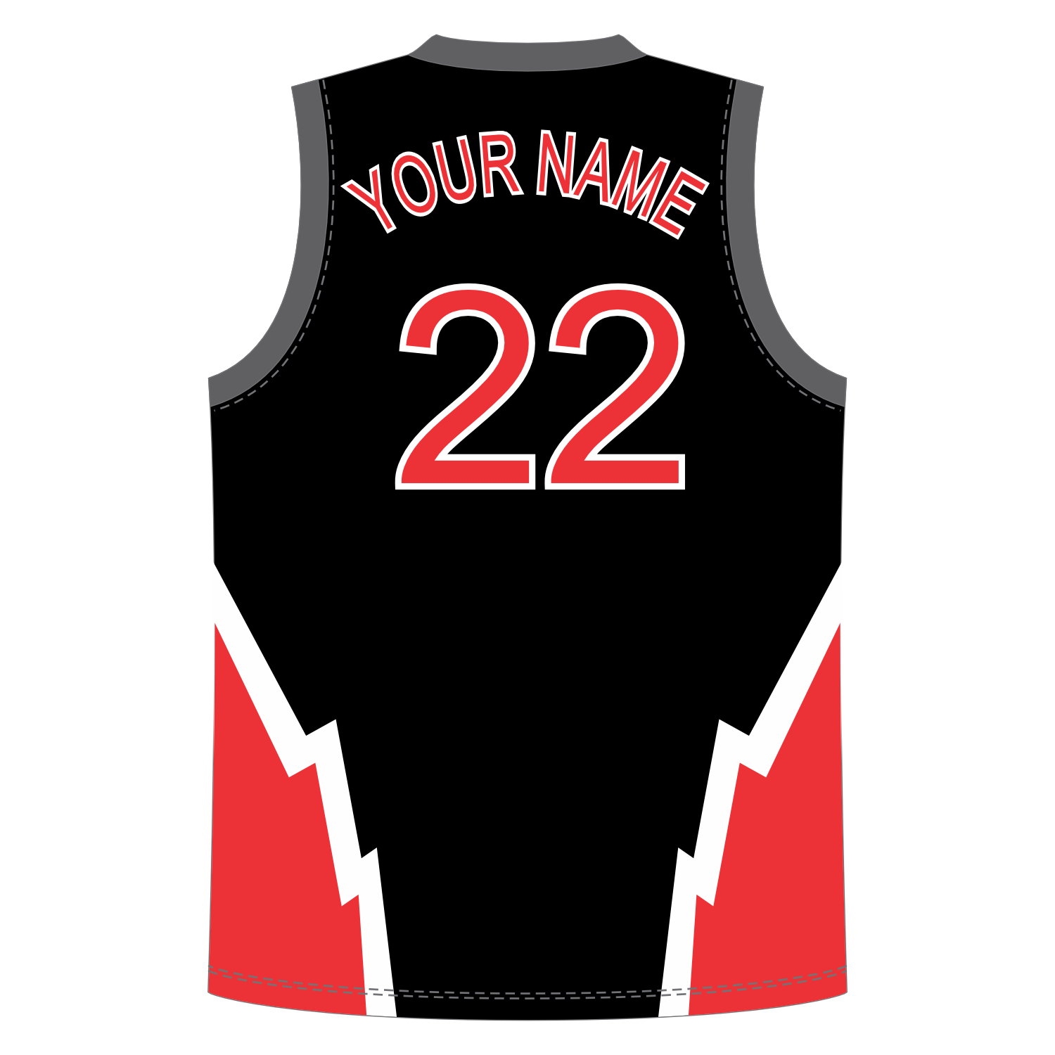 CUSTOM REVERSIBLE V-NECK BASKETBALL JERSEYS