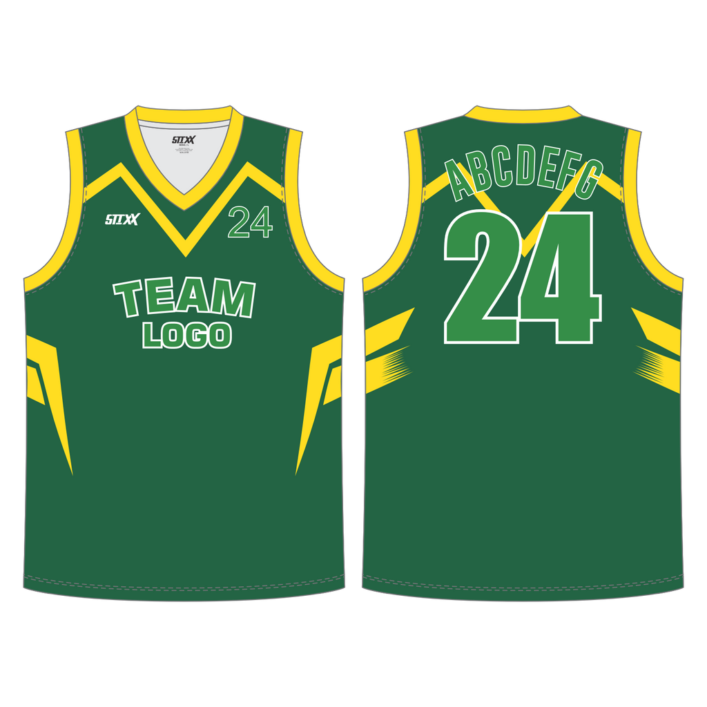 CUSTOM REVERSIBLE V-NECK BASKETBALL JERSEYS