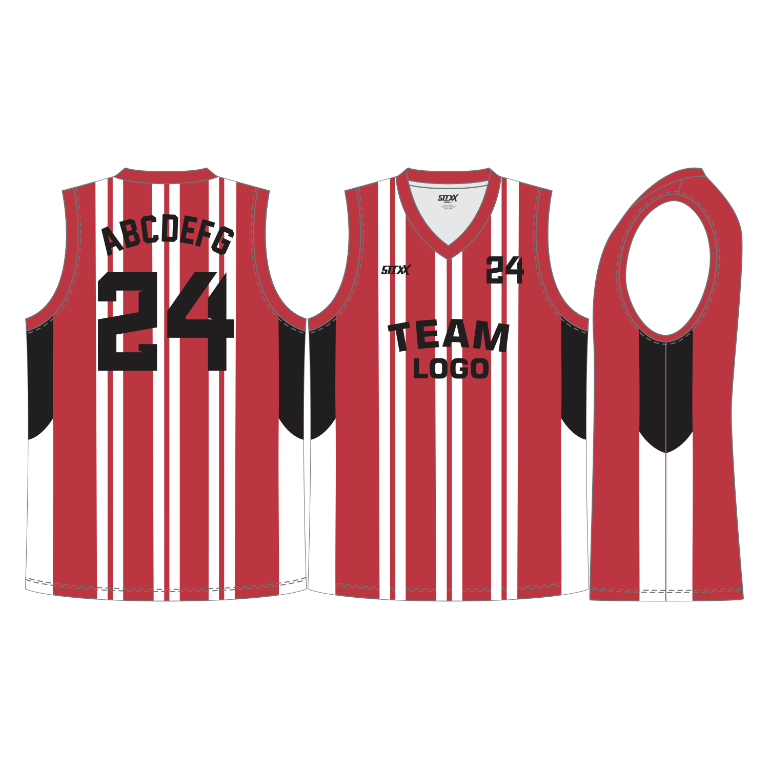 CUSTOM V-NECK BASKETBALL JERSEYS