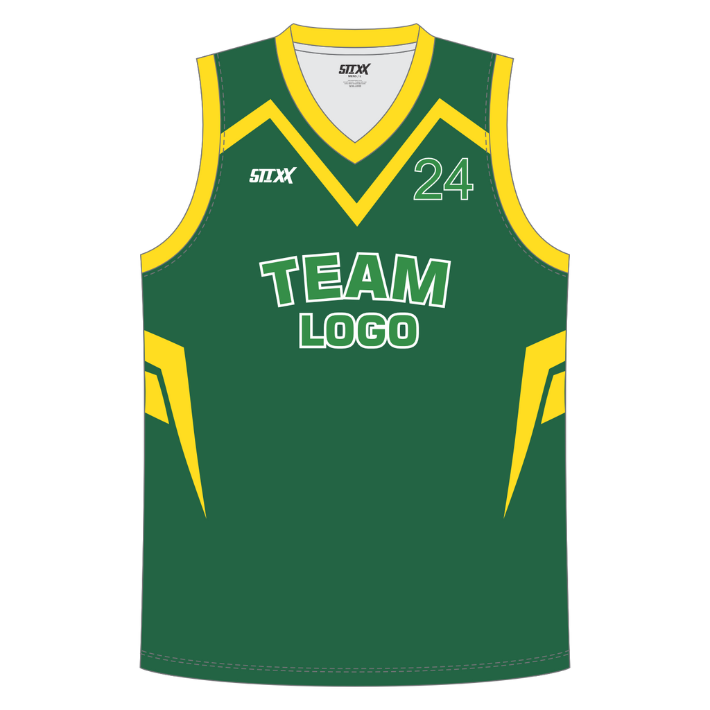 CUSTOM REVERSIBLE V-NECK BASKETBALL JERSEYS