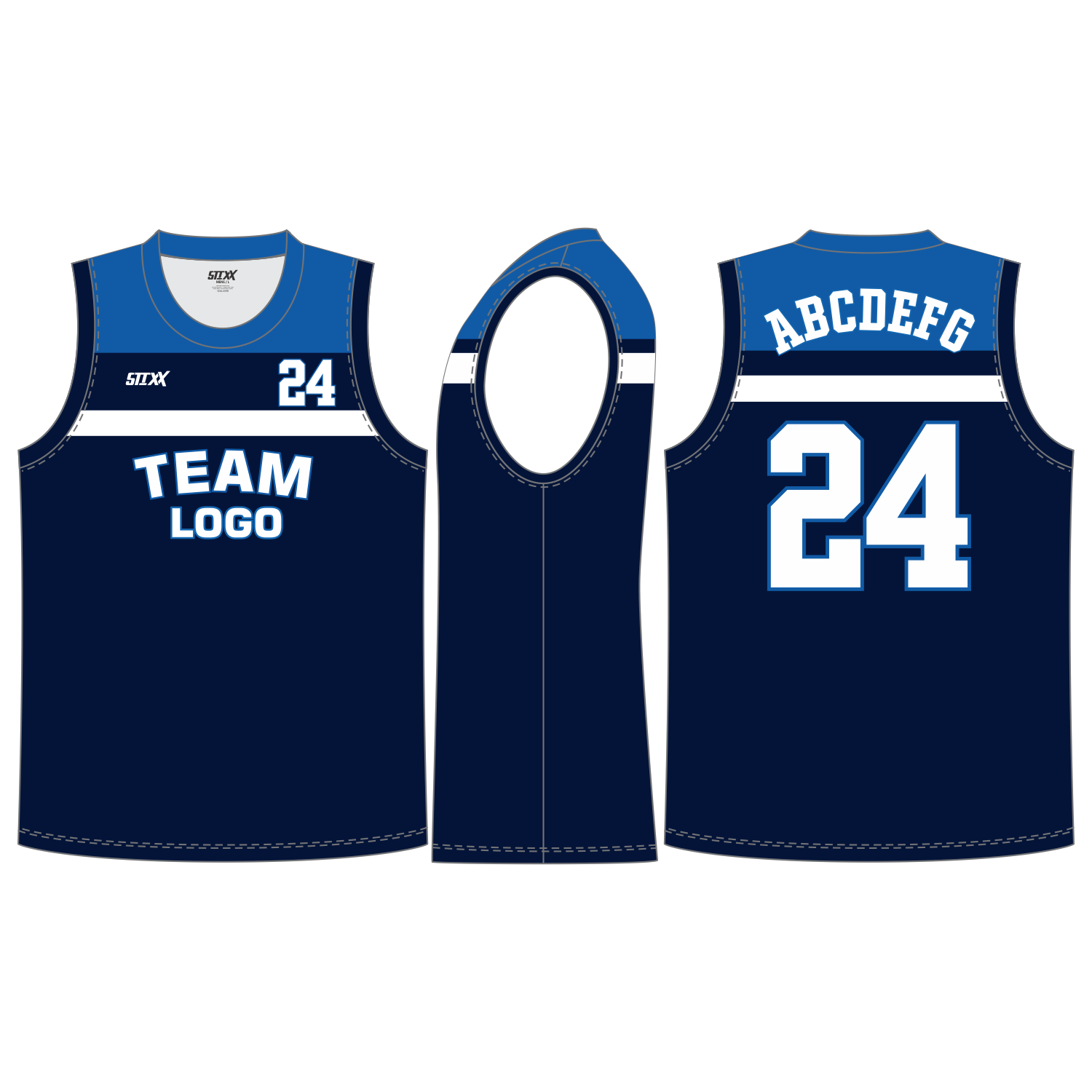 CUSTOM ROUND/CREW NECK BASKETBALL JERSEYS