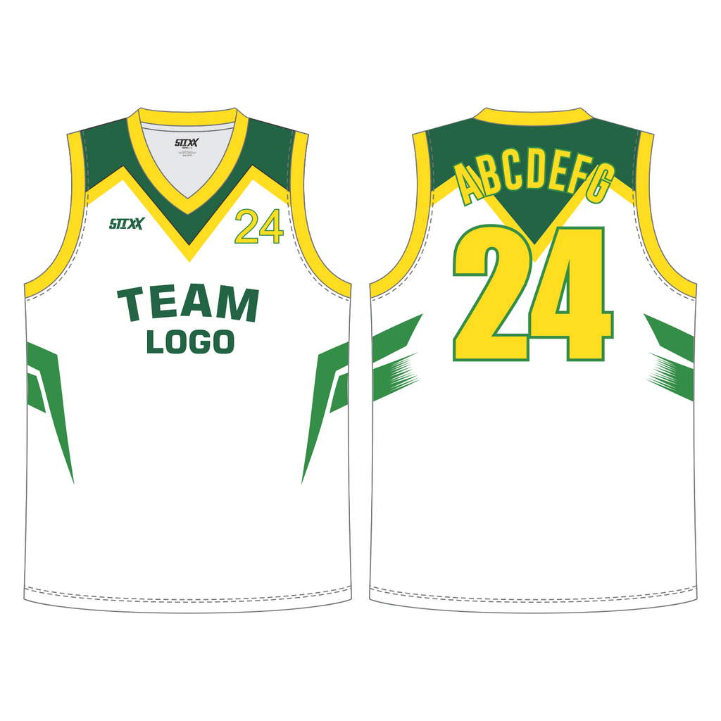 CUSTOM REVERSIBLE V-NECK BASKETBALL JERSEYS