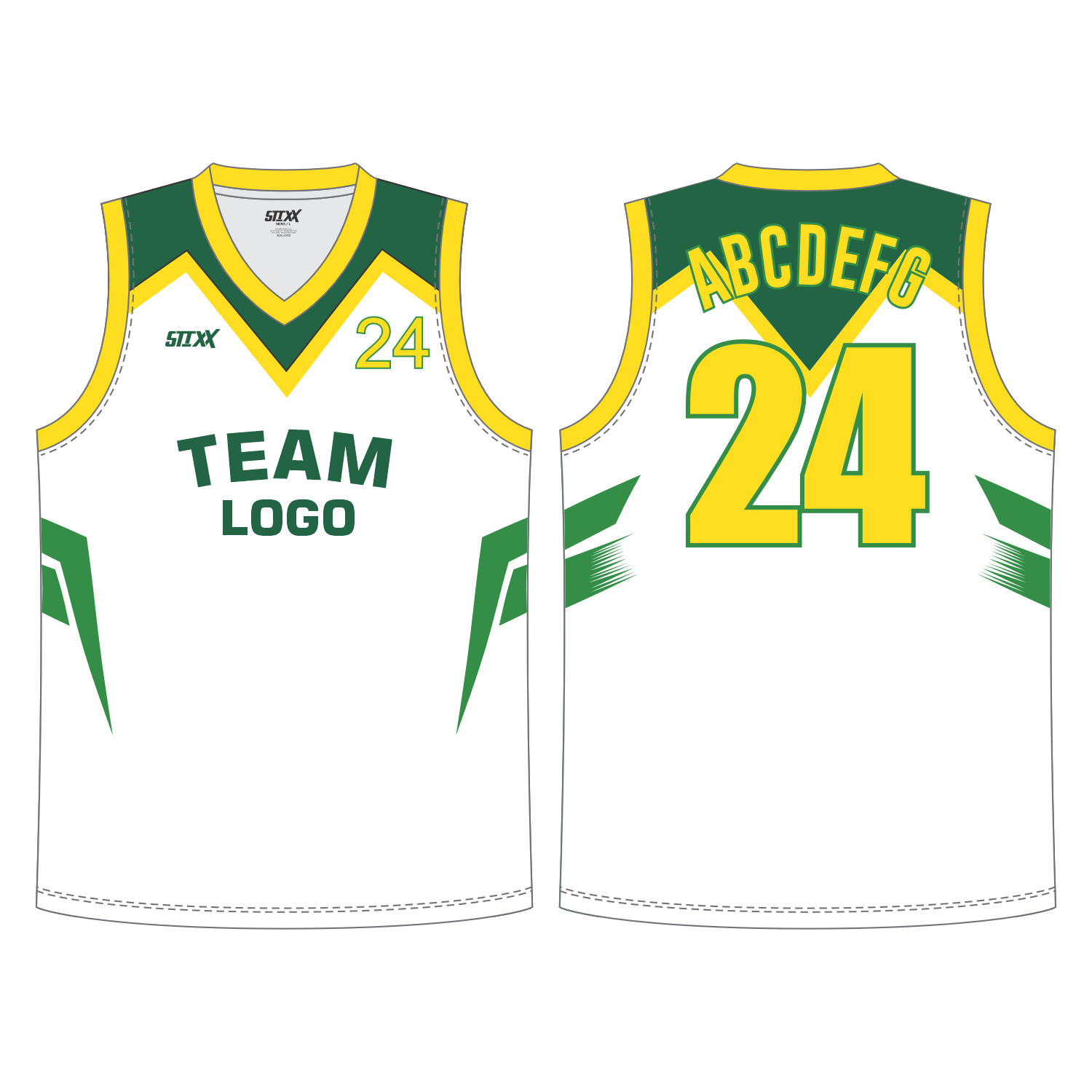 CUSTOM REVERSIBLE V-NECK BASKETBALL JERSEYS