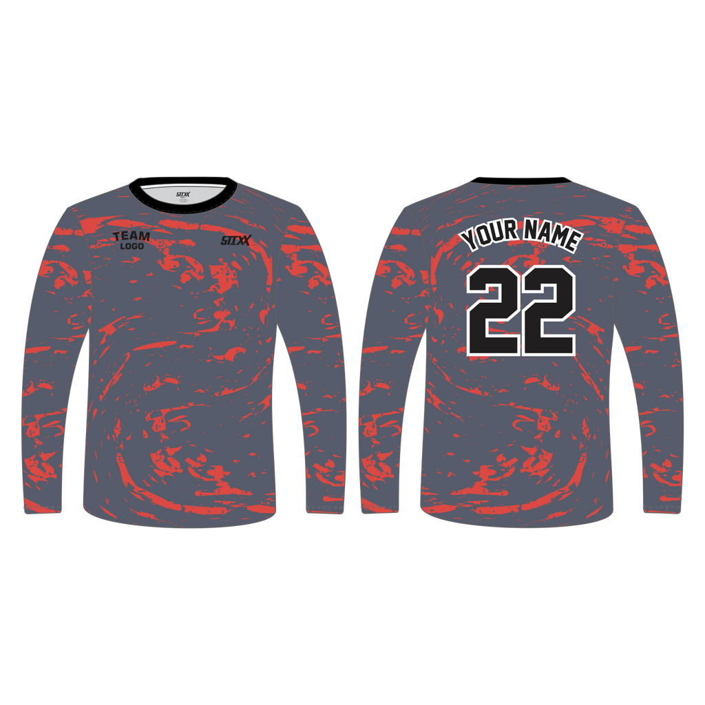 Custom Long Sleeve Crew Neck T-Shirts