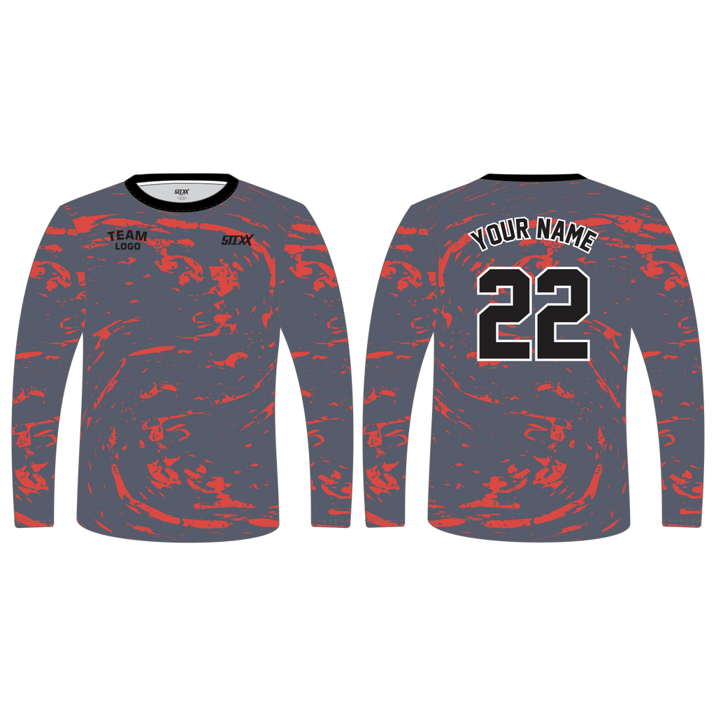 Custom Long‑Sleeve Crew Neck T‑Shirts
