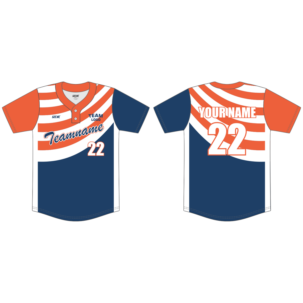 Custom 2-Button Baseball Jerseys