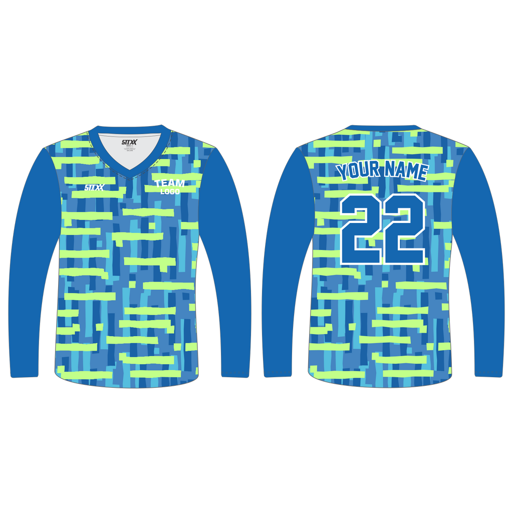 Custom Long‑Sleeve V‑Neck T‑Shirts