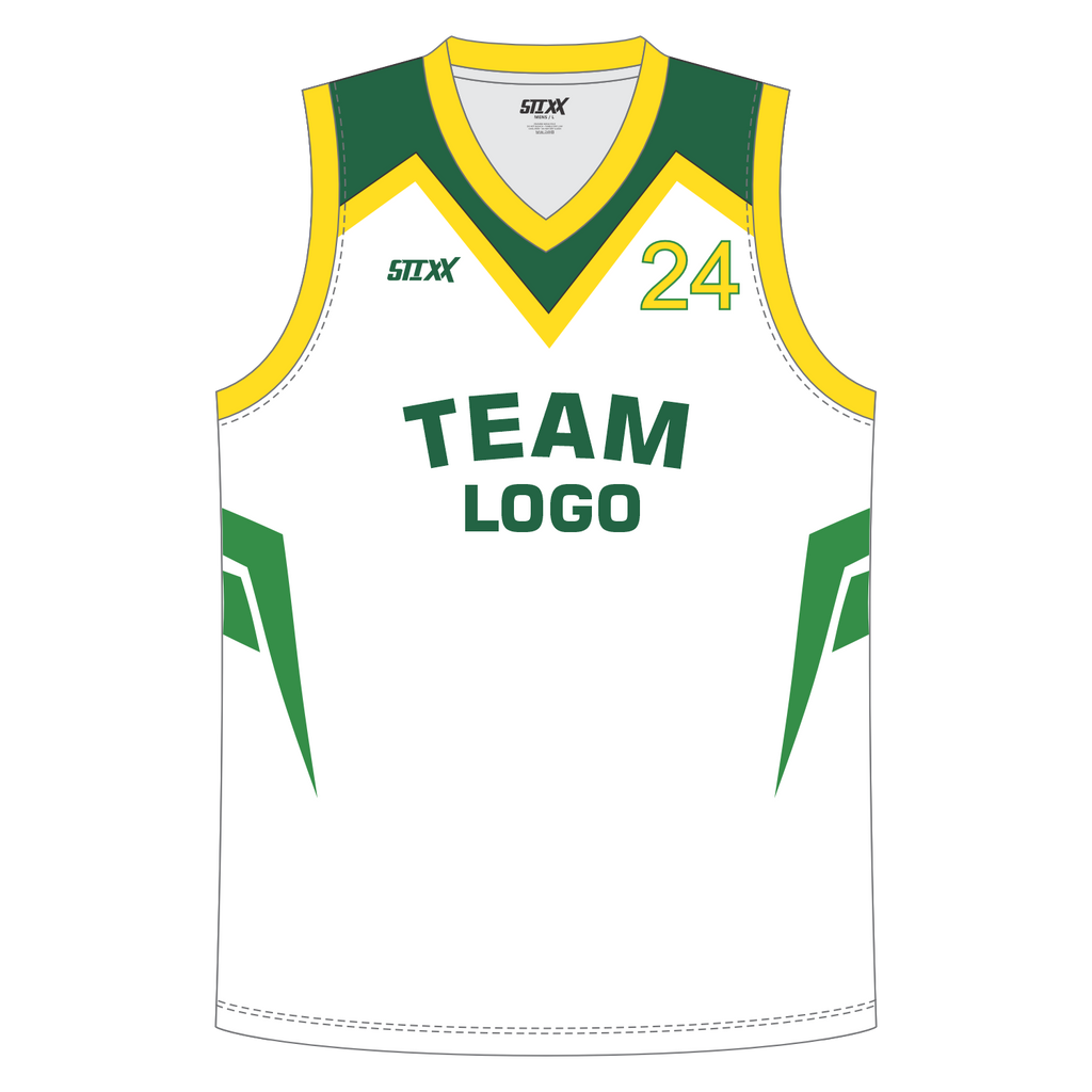 CUSTOM REVERSIBLE V-NECK BASKETBALL JERSEYS