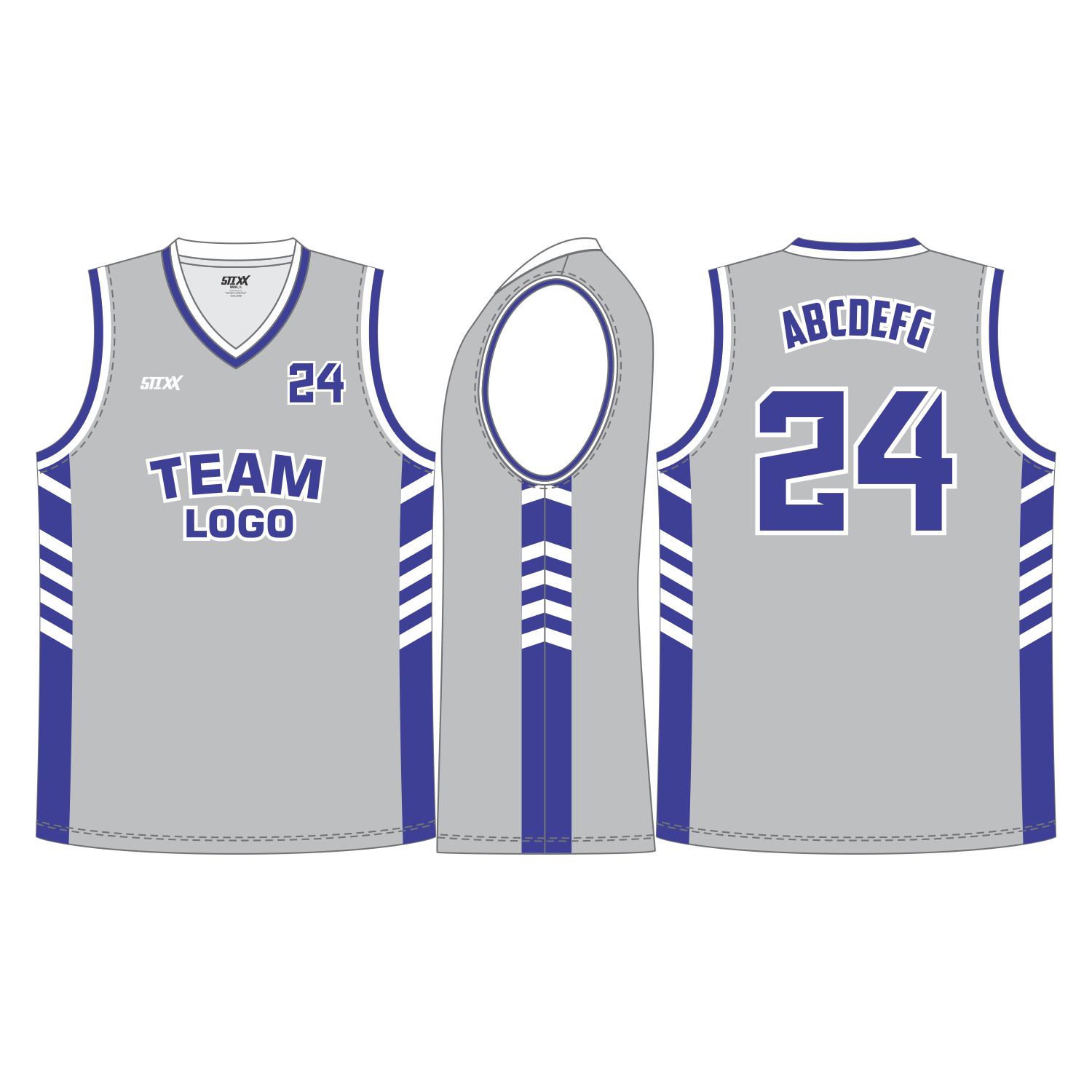 CUSTOM V-NECK BASKETBALL JERSEYS