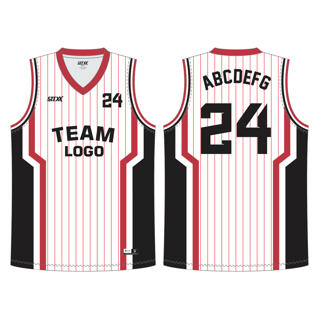 CUSTOM REVERSIBLE V-NECK BASKETBALL JERSEYS