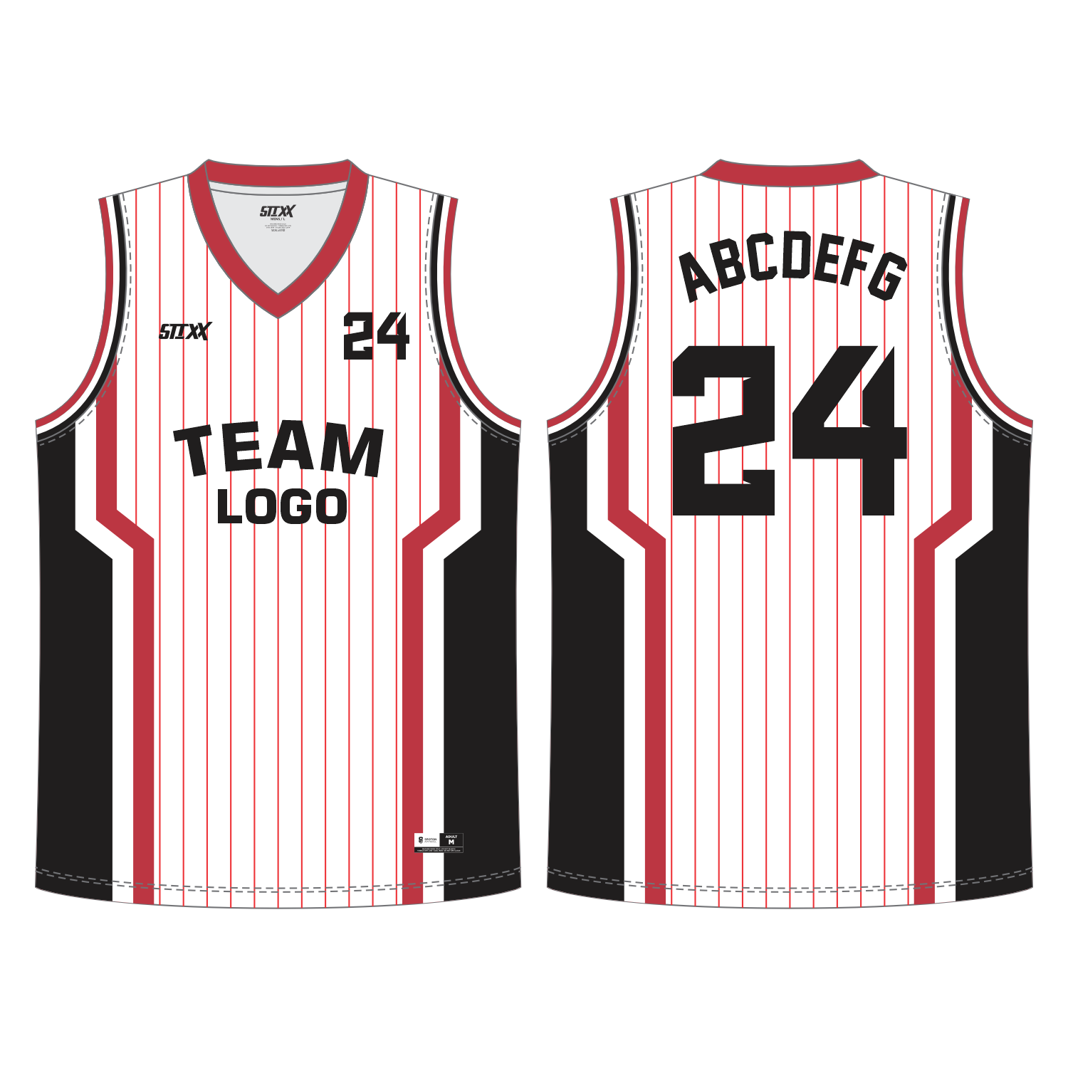 CUSTOM REVERSIBLE V-NECK BASKETBALL JERSEYS