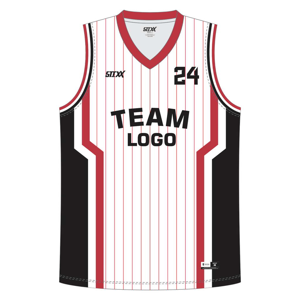 CUSTOM REVERSIBLE V-NECK BASKETBALL JERSEYS