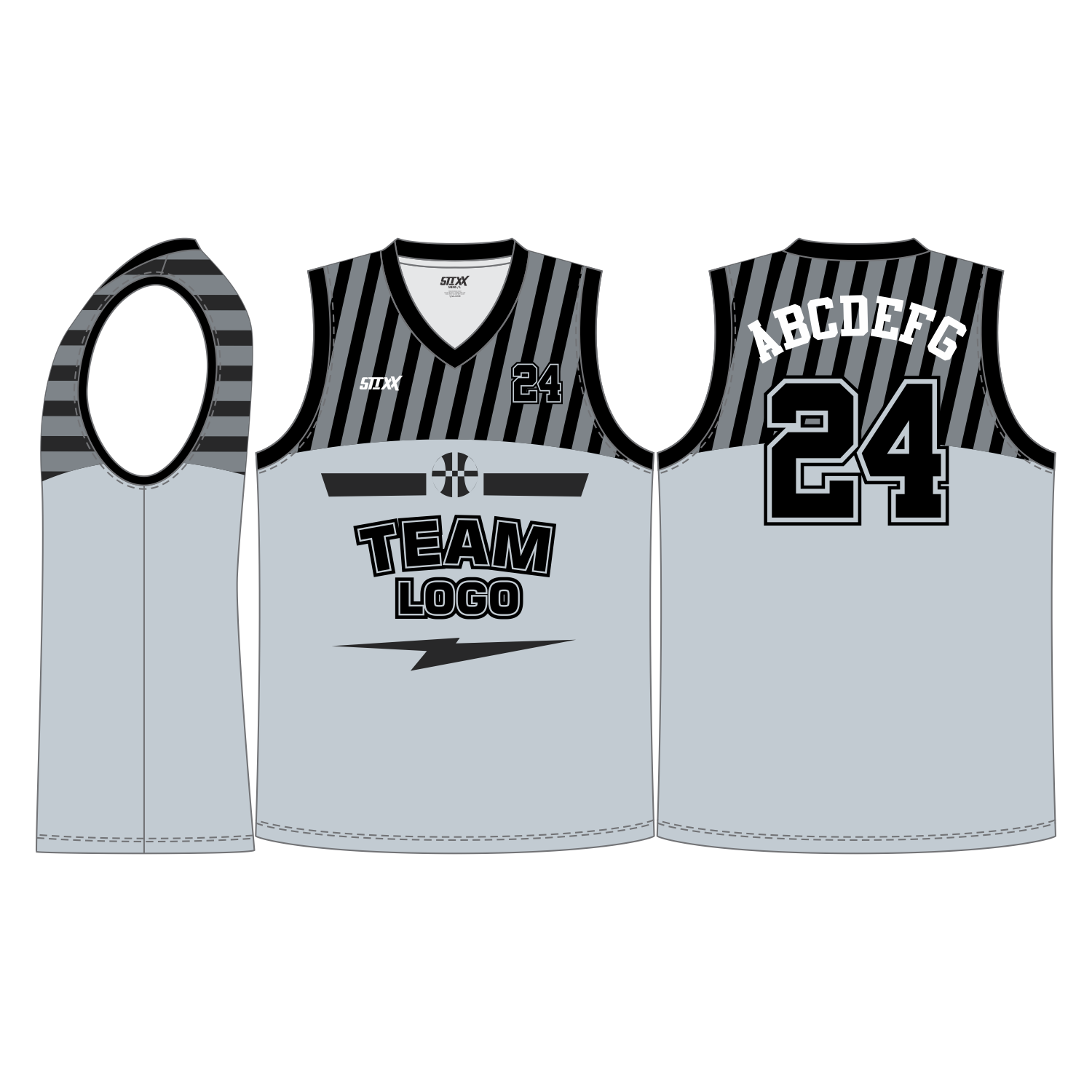 CUSTOM V-NECK BASKETBALL JERSEYS