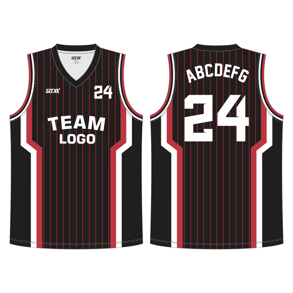 CUSTOM REVERSIBLE V-NECK BASKETBALL JERSEYS