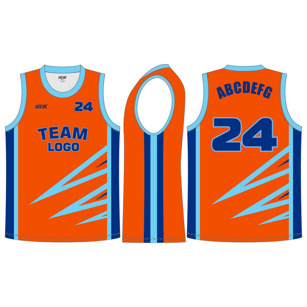 CUSTOM ROUND/CREW NECK BASKETBALL JERSEYS