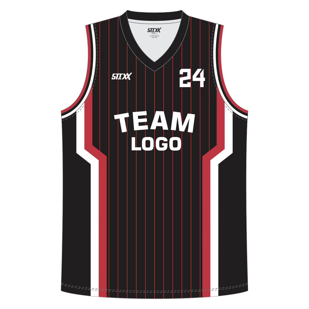 CUSTOM REVERSIBLE V-NECK BASKETBALL JERSEYS