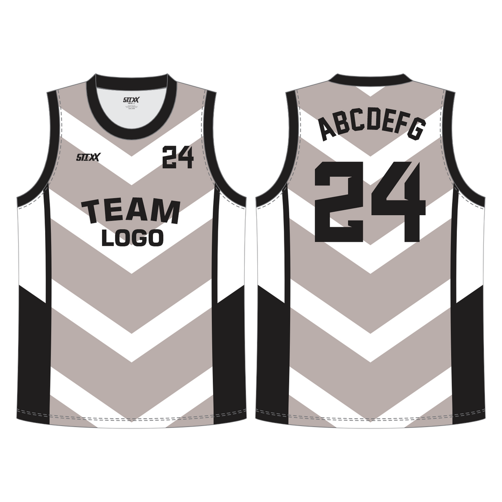 CUSTOM REVERSIBLE V-NECK BASKETBALL JERSEYS