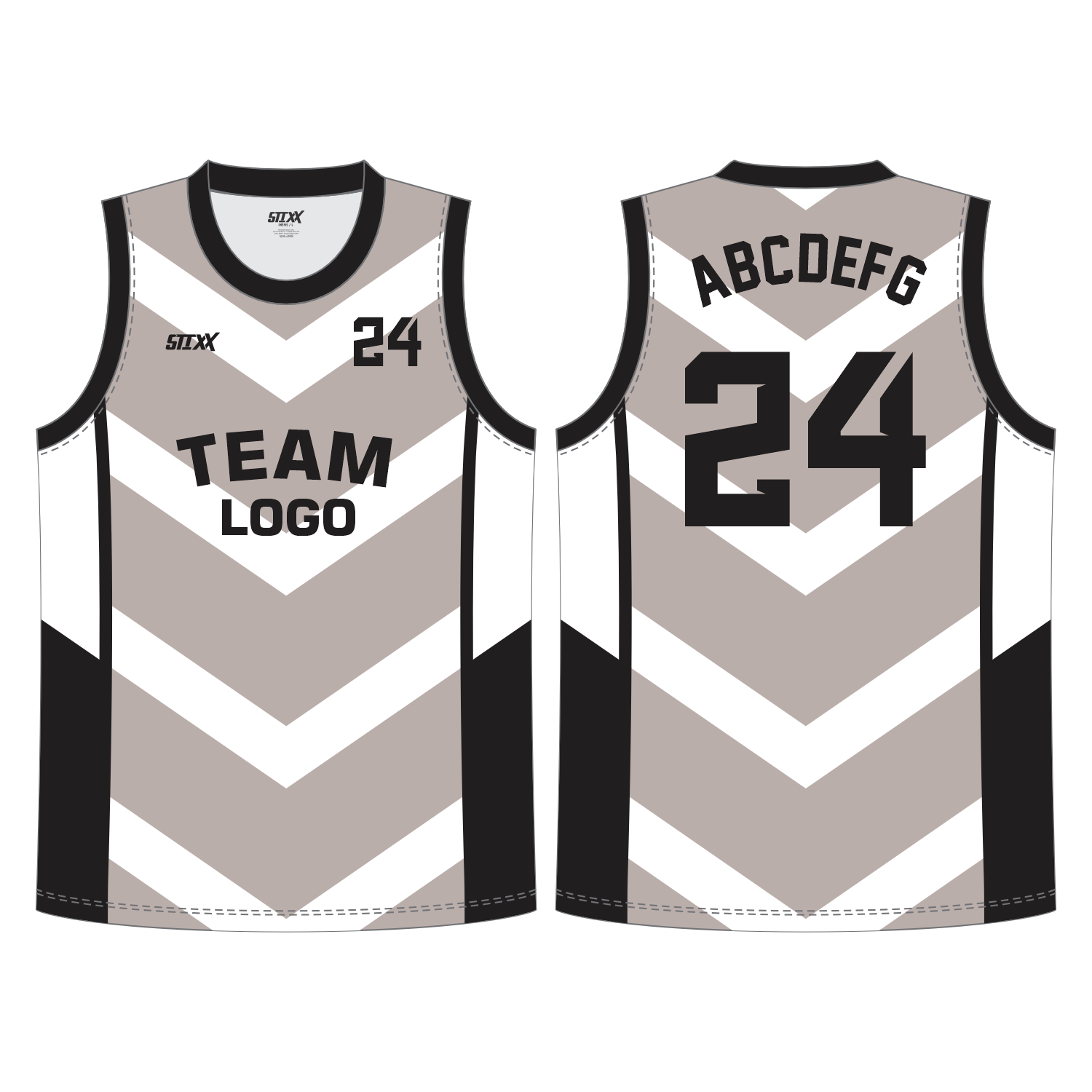 CUSTOM REVERSIBLE V-NECK BASKETBALL JERSEYS