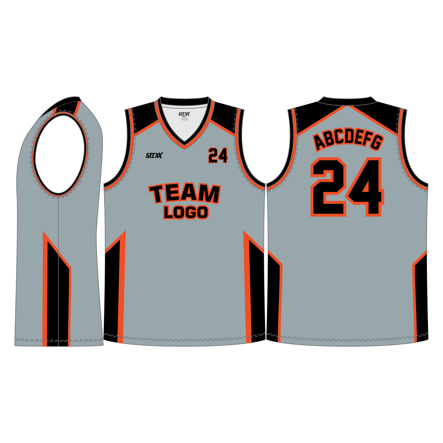 CUSTOM V-NECK BASKETBALL JERSEYS