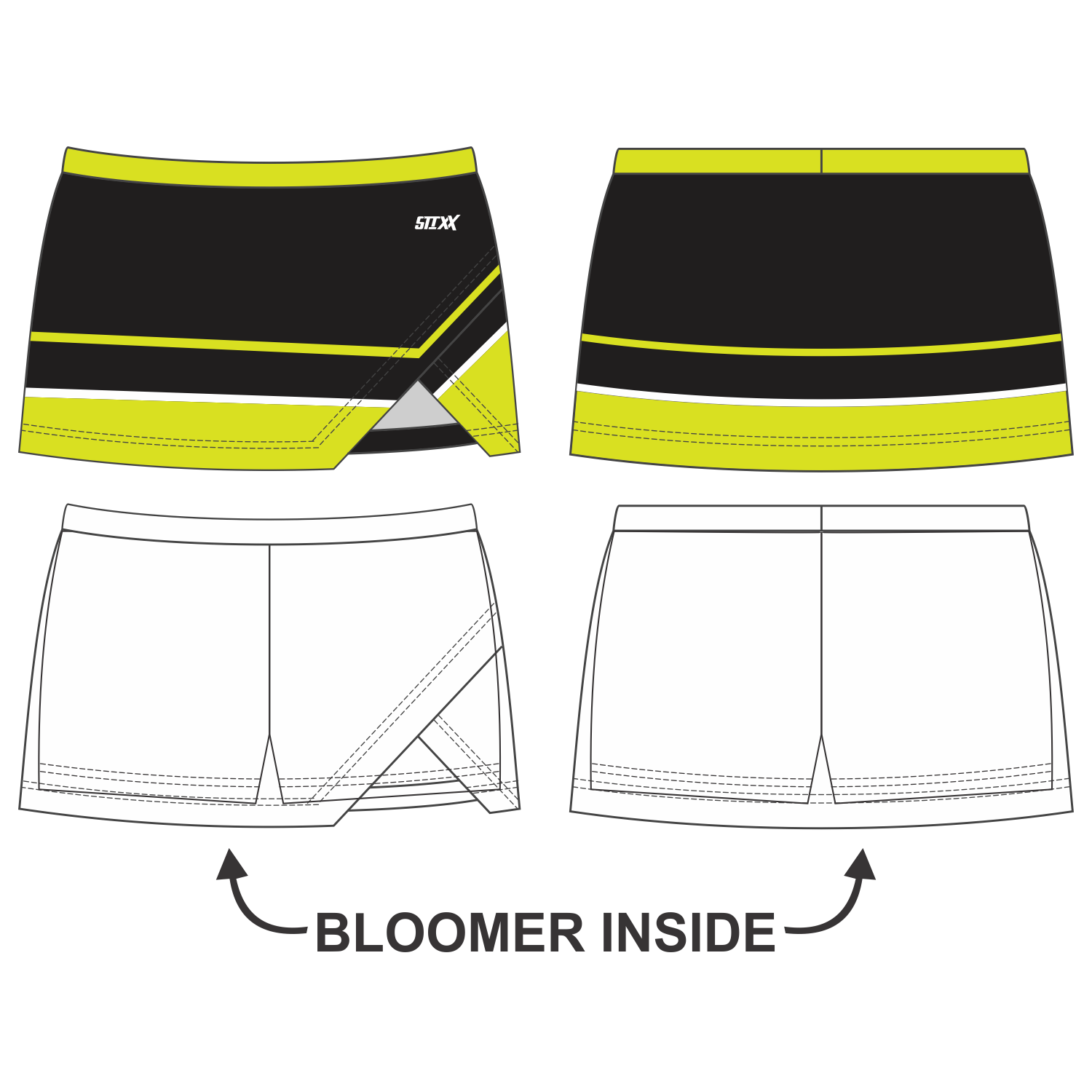 Custom Crossover Vent Cheerleading Skorts