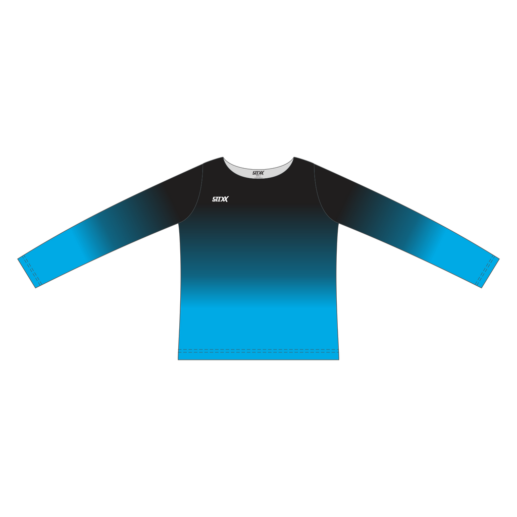 Custom Long Sleeved Crew Neck Cheerleading Shells