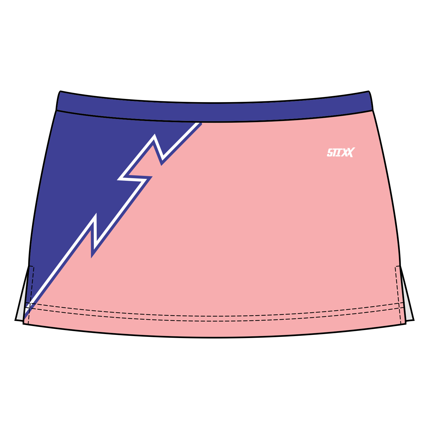 Side Vent Cheerleading Skort