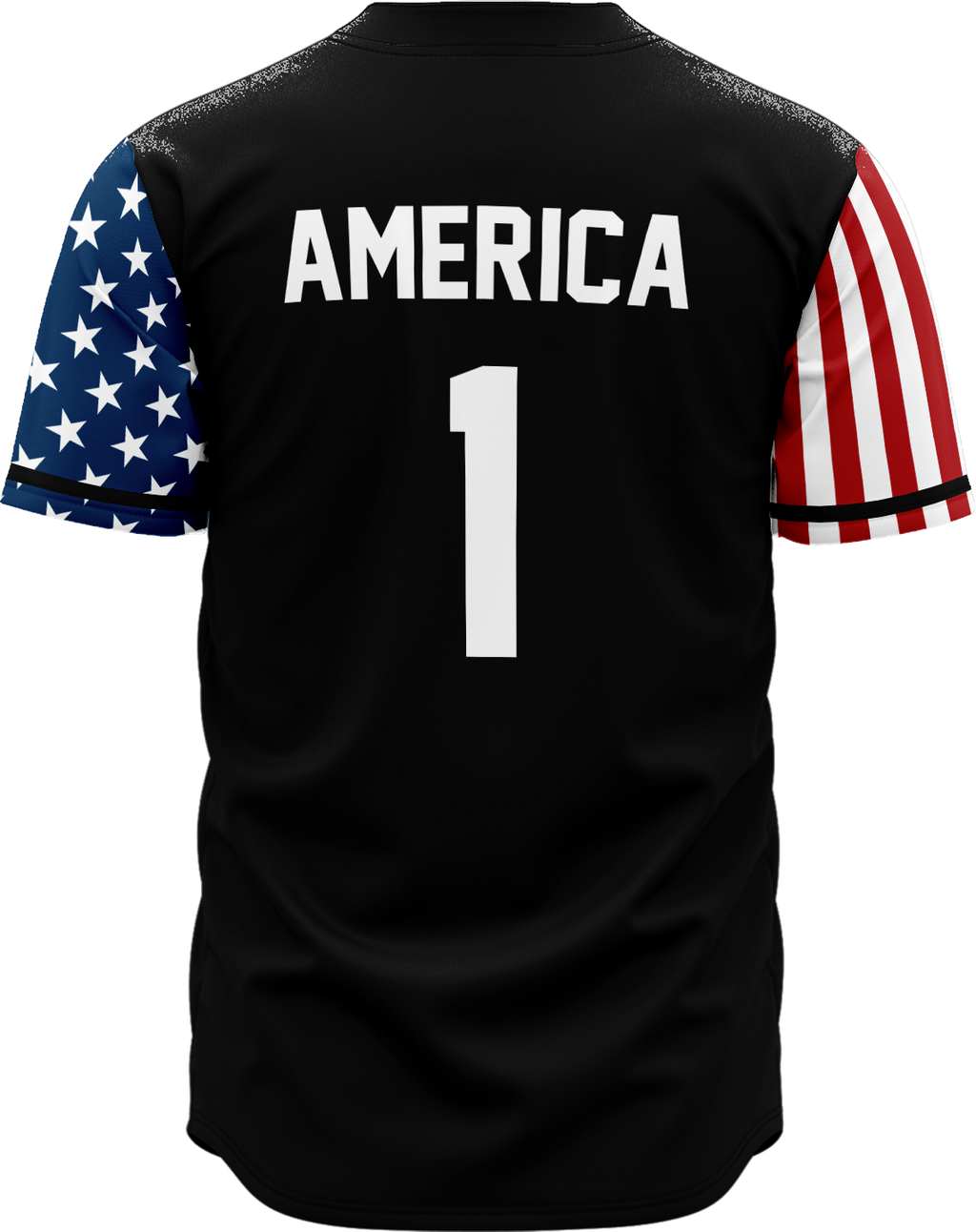 BLK AMERICA 1 BASEBALL JERSEY