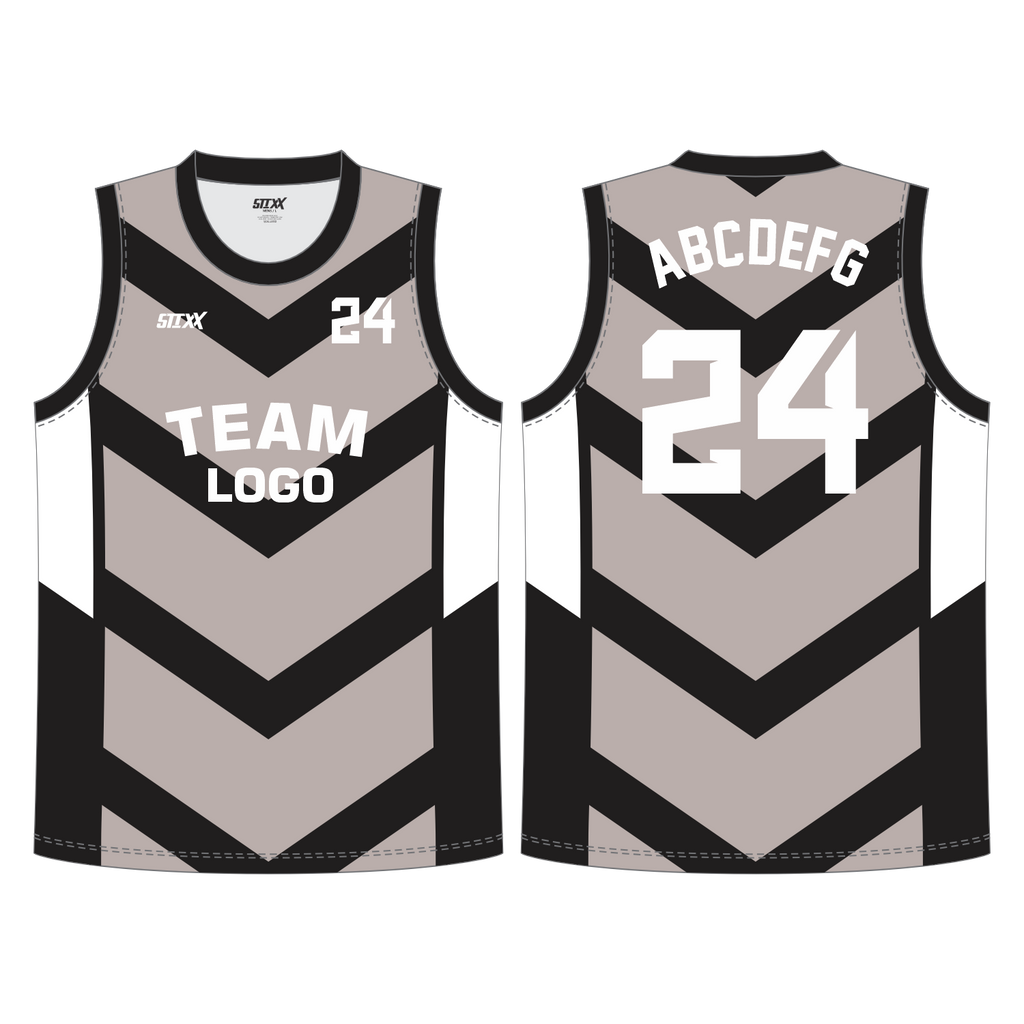 CUSTOM REVERSIBLE V-NECK BASKETBALL JERSEYS