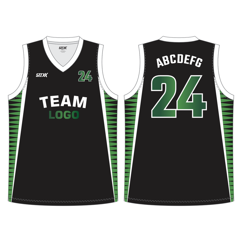CUSTOM REVERSIBLE V-NECK BASKETBALL JERSEYS