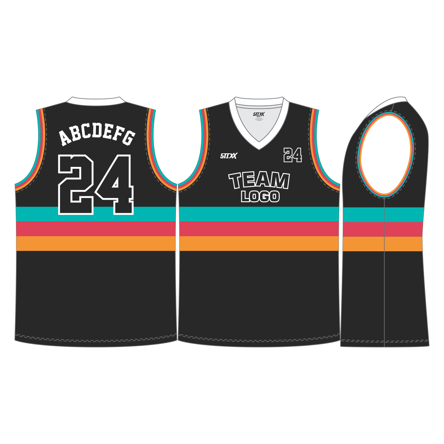 CUSTOM V-NECK BASKETBALL JERSEYS