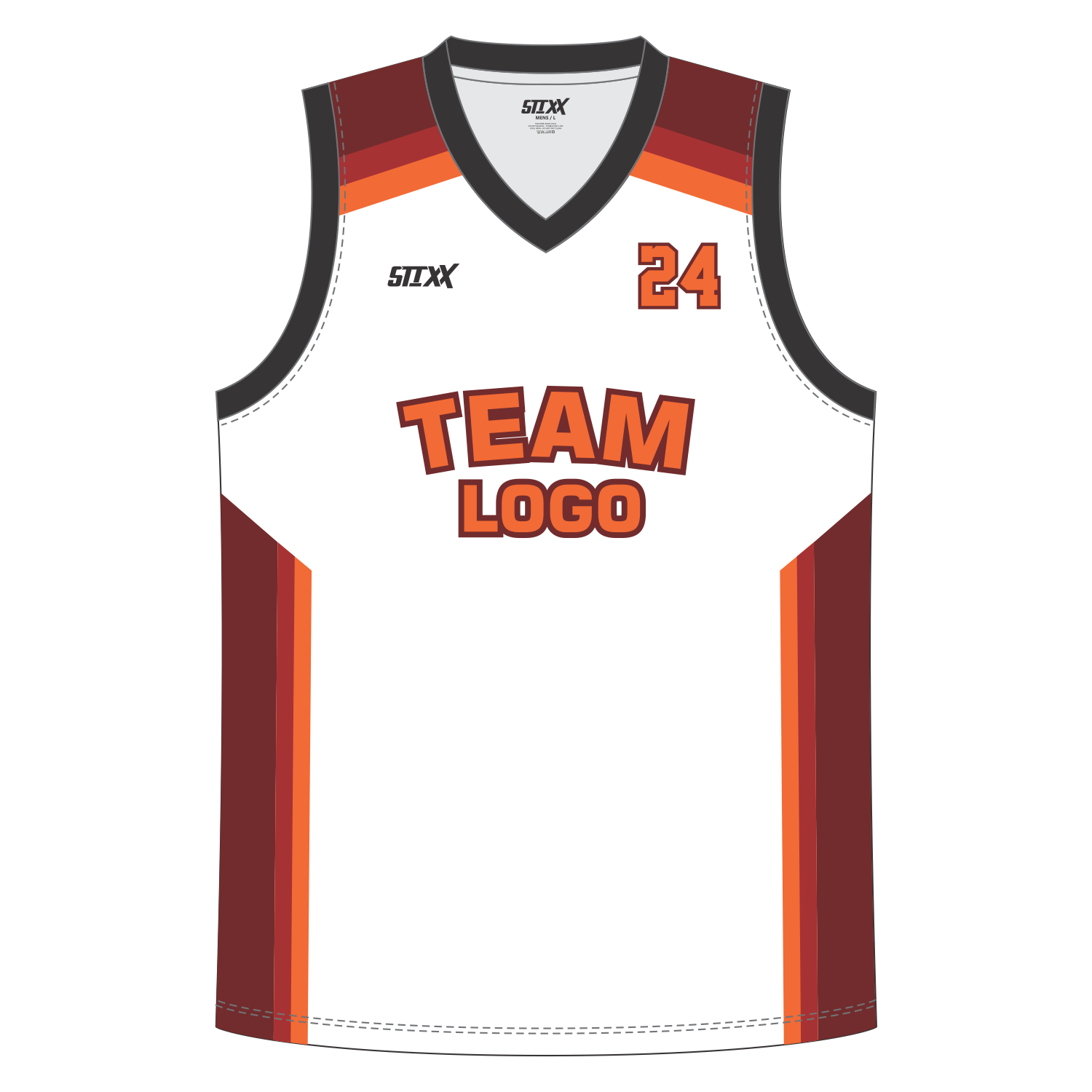 CUSTOM V-NECK BASKETBALL JERSEYS