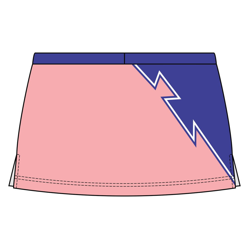 Side Vent Cheerleading Skort