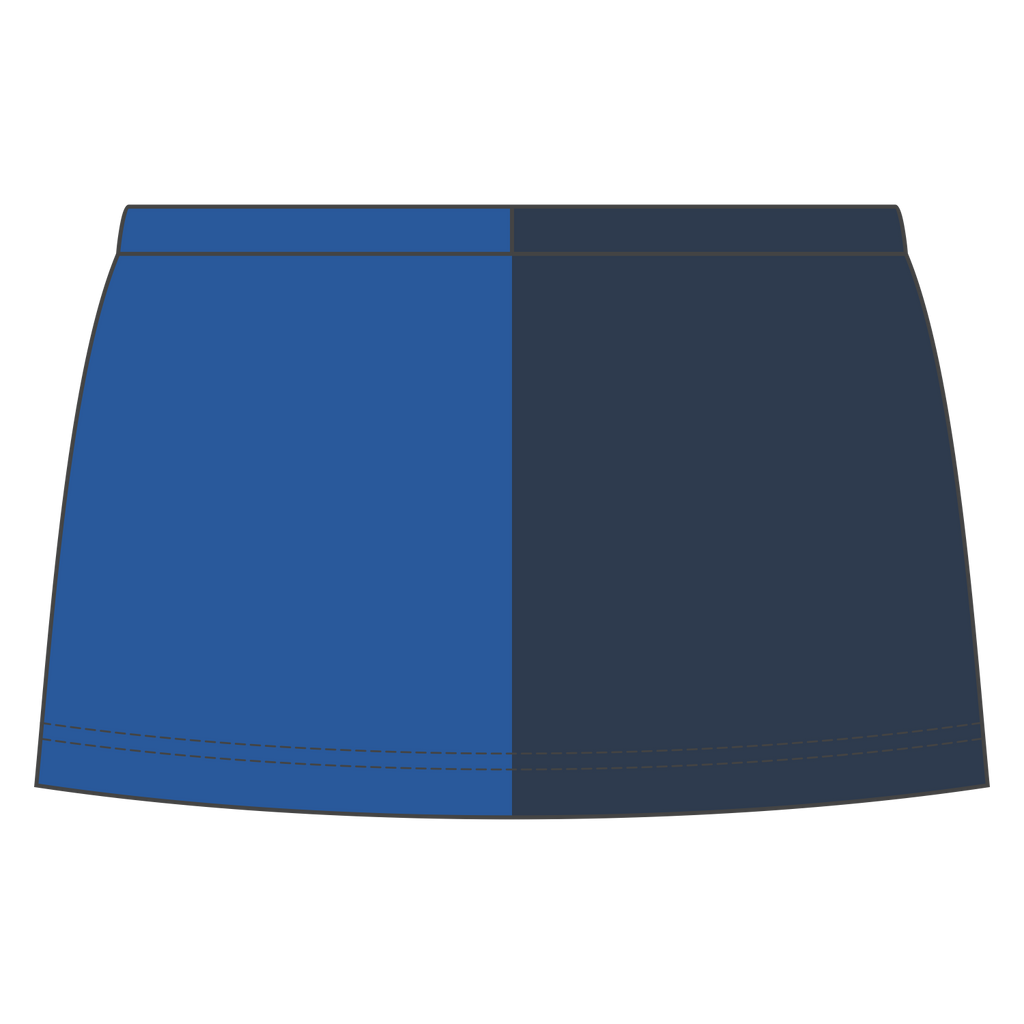 Custom Crossover Vent Cheerleading Skirts