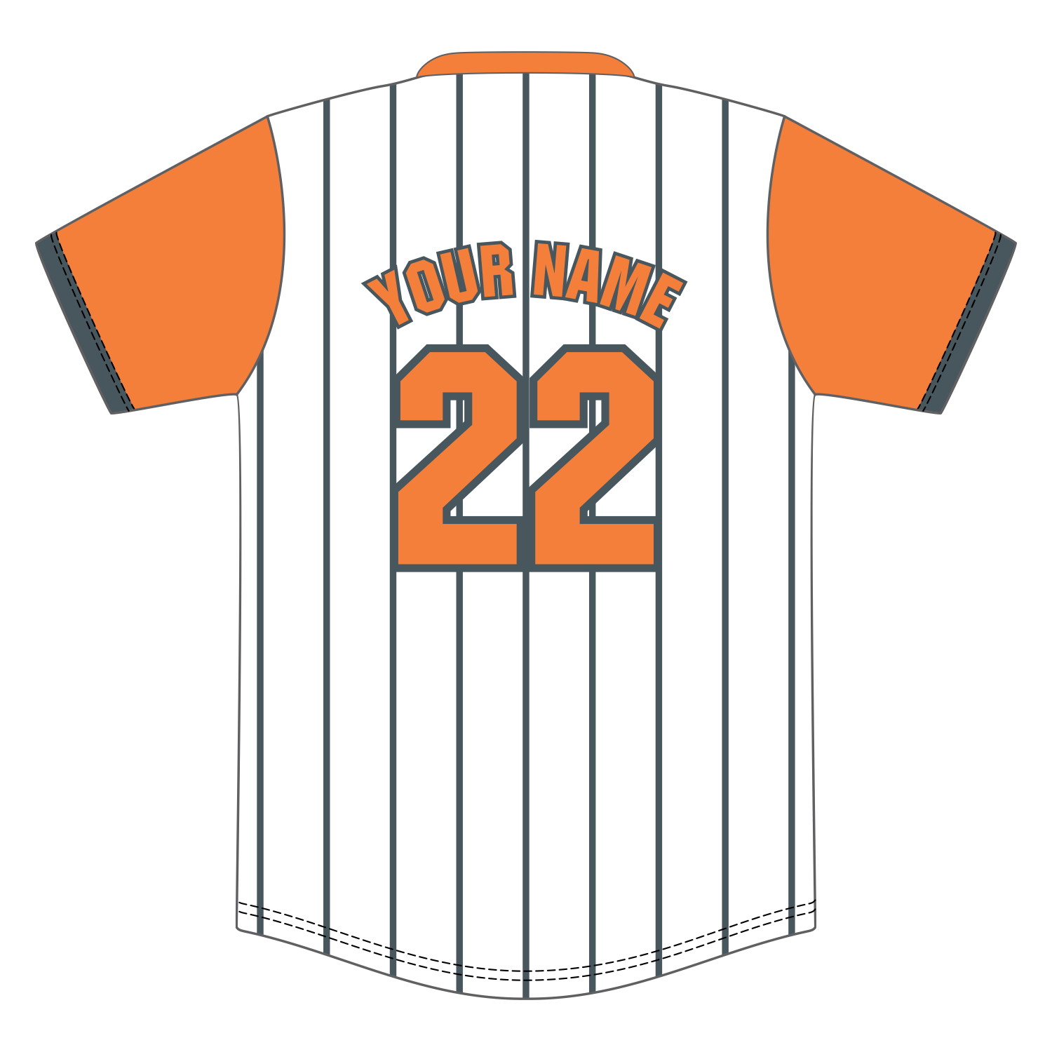 Custom V-Neck Baseball Jersey