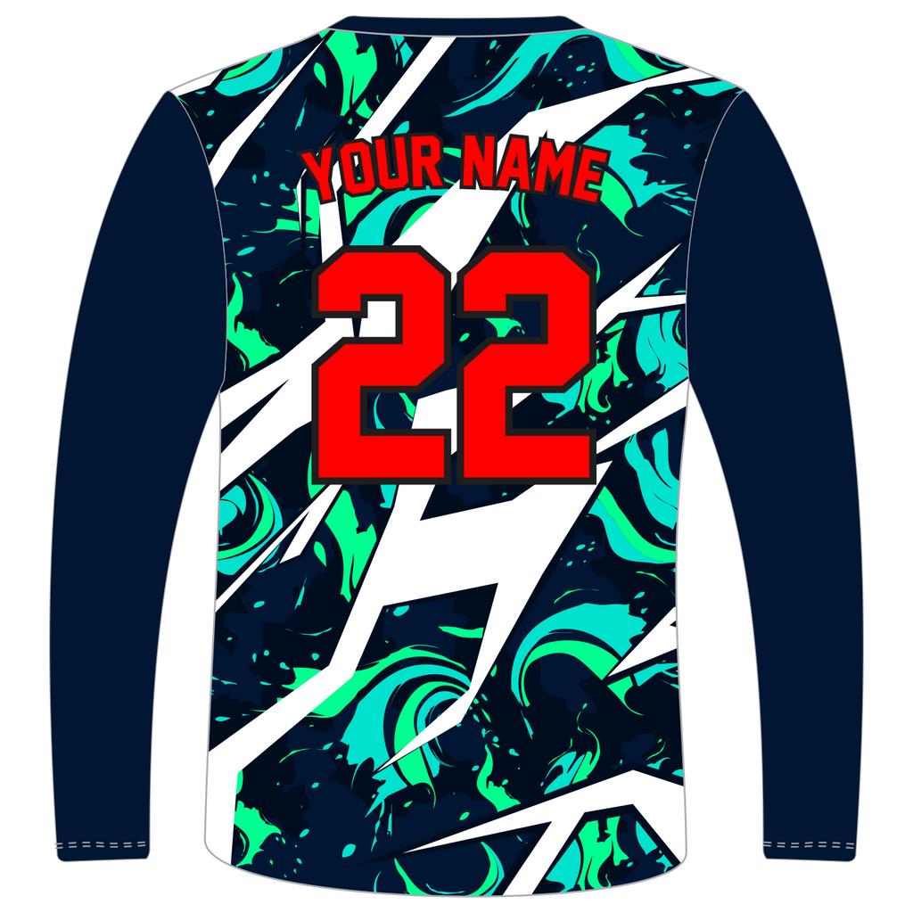 Custom Long‑Sleeve V‑Neck T‑Shirts