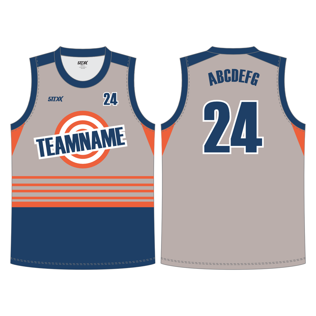 CUSTOM REVERSIBLE V-NECK BASKETBALL JERSEYS