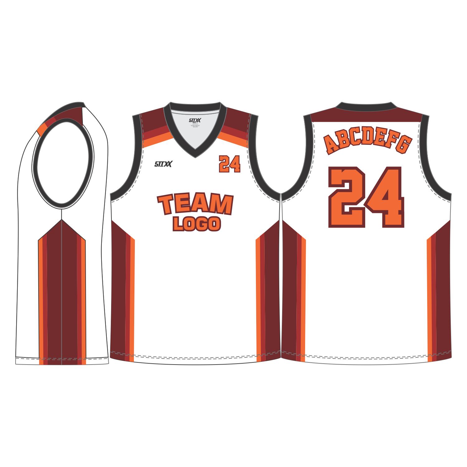 CUSTOM V-NECK BASKETBALL JERSEYS