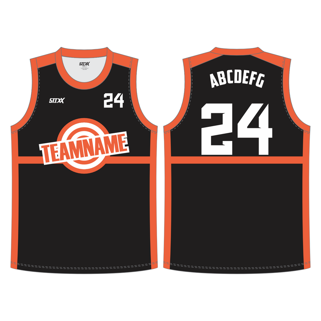 CUSTOM REVERSIBLE V-NECK BASKETBALL JERSEYS