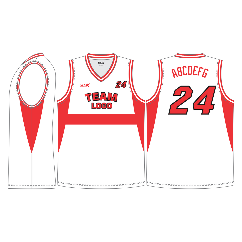 CUSTOM V-NECK BASKETBALL JERSEYS