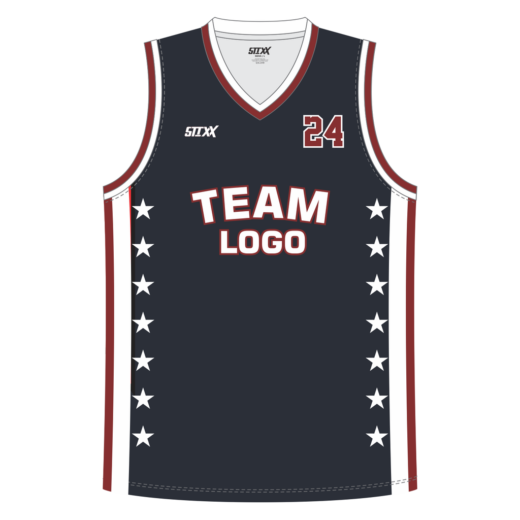 CUSTOM V-NECK BASKETBALL JERSEYS