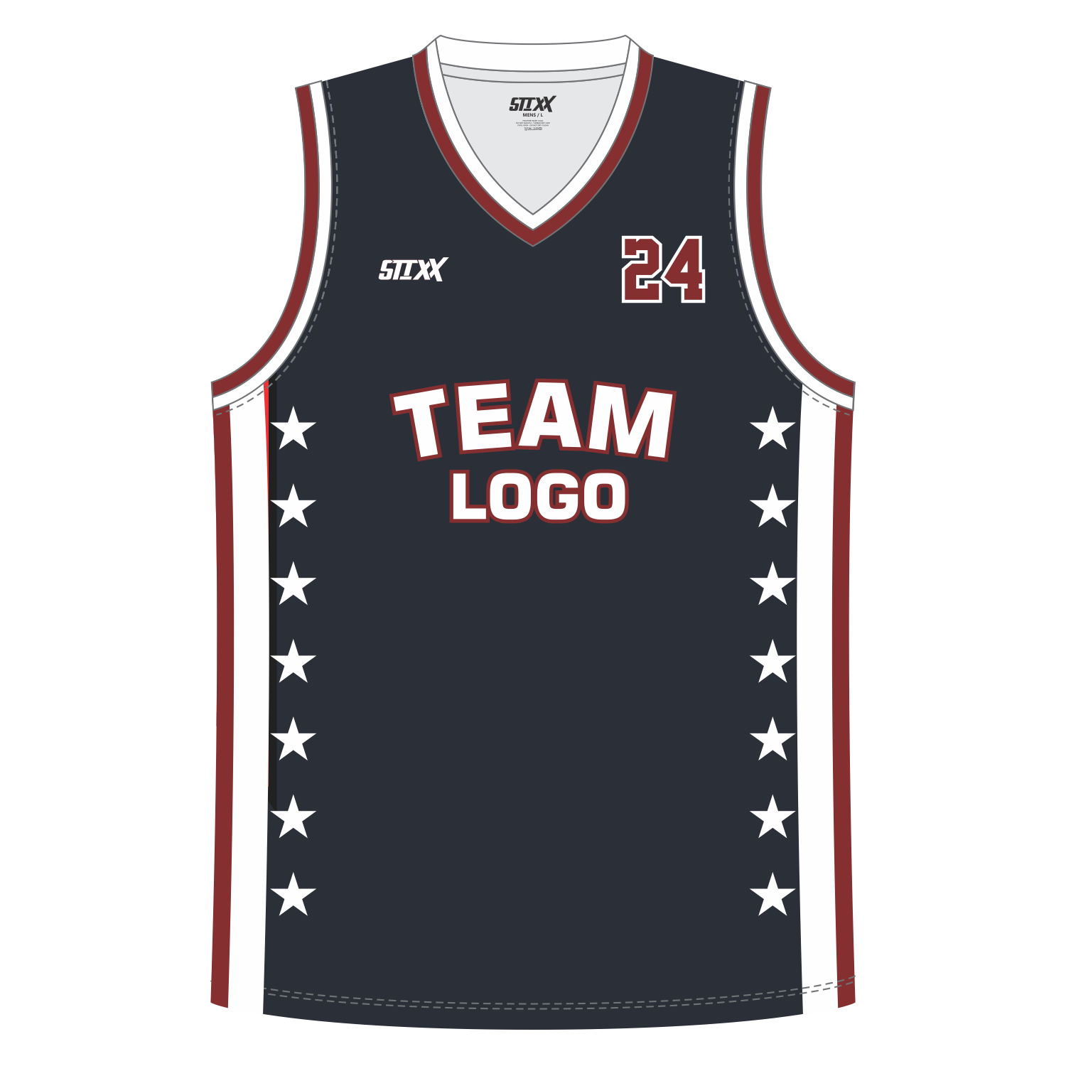 CUSTOM V-NECK BASKETBALL JERSEYS