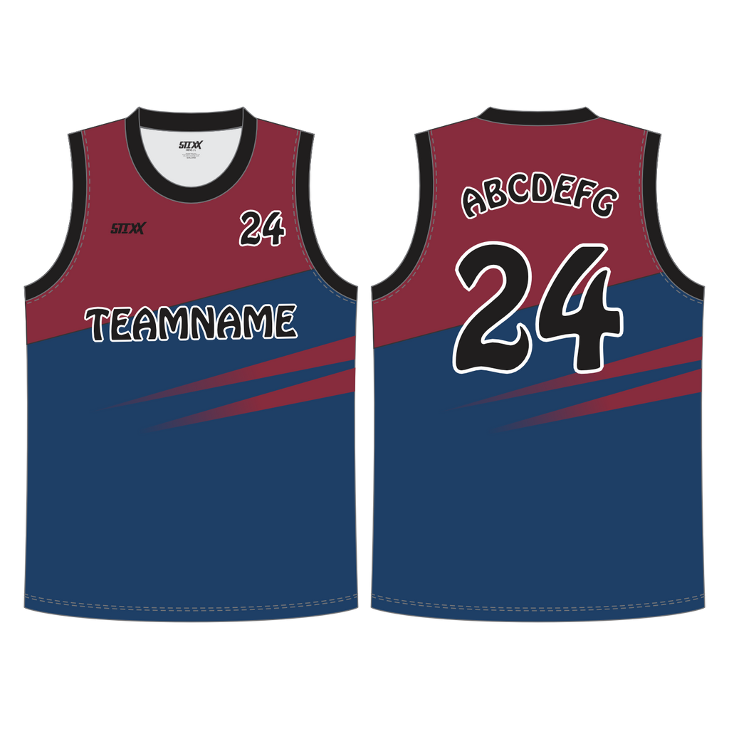 CUSTOM REVERSIBLE V-NECK BASKETBALL JERSEYS