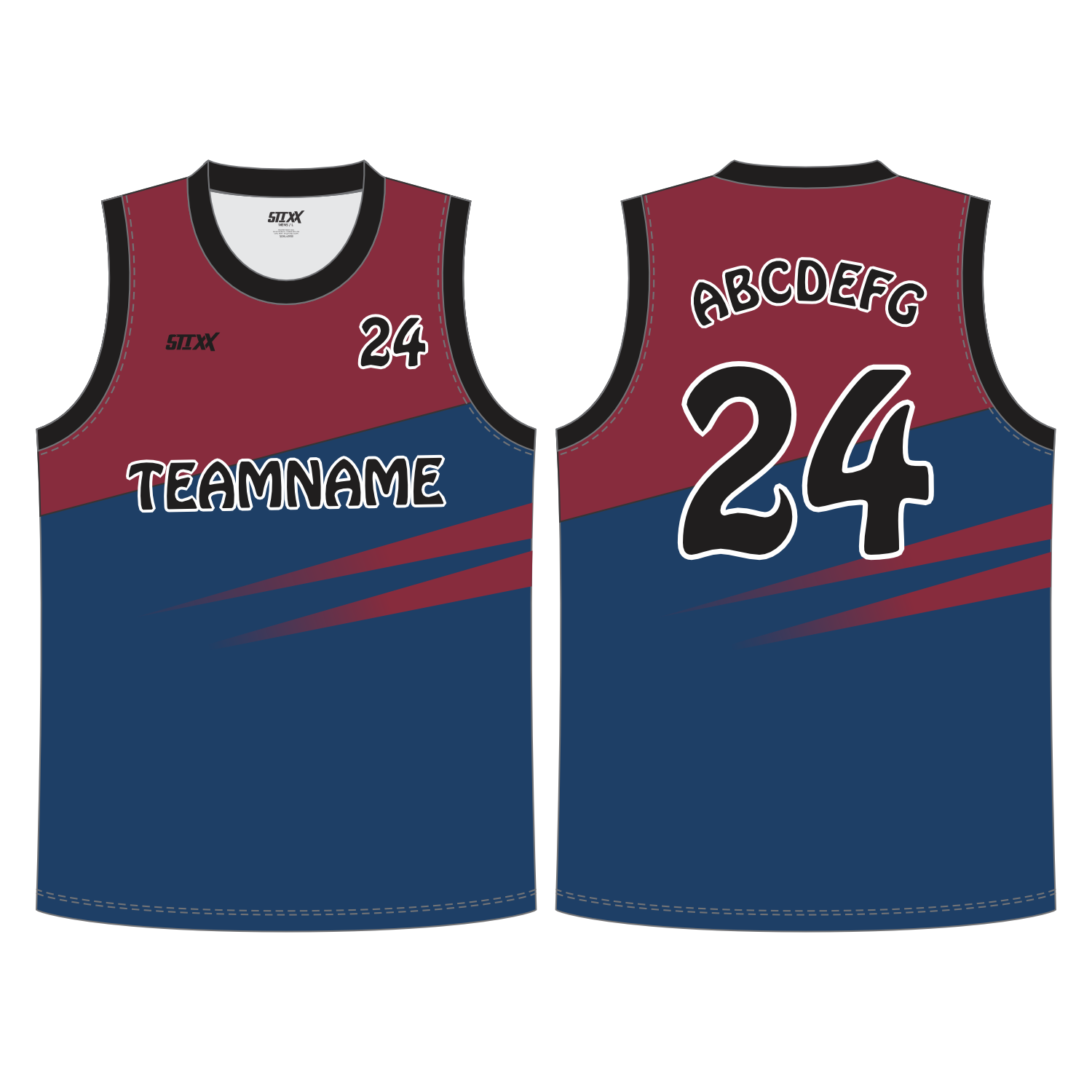CUSTOM REVERSIBLE V-NECK BASKETBALL JERSEYS